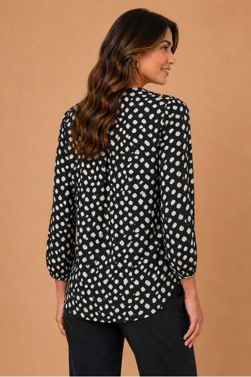 BLUSA ESTAMPA POA MODERNO UNICA.
